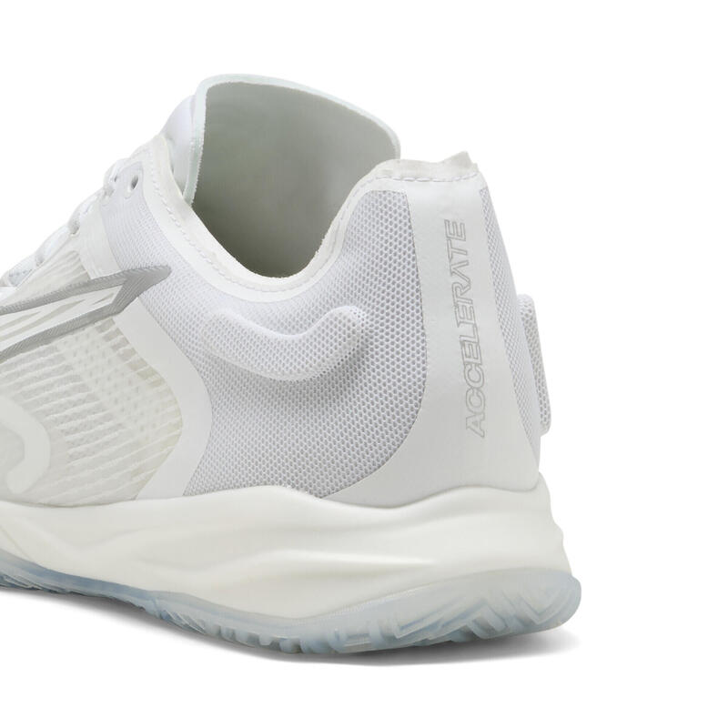Buty do piłki ręcznej unisex Accelerate NITRO™ SQD 4 PUMA White Silver Metallic