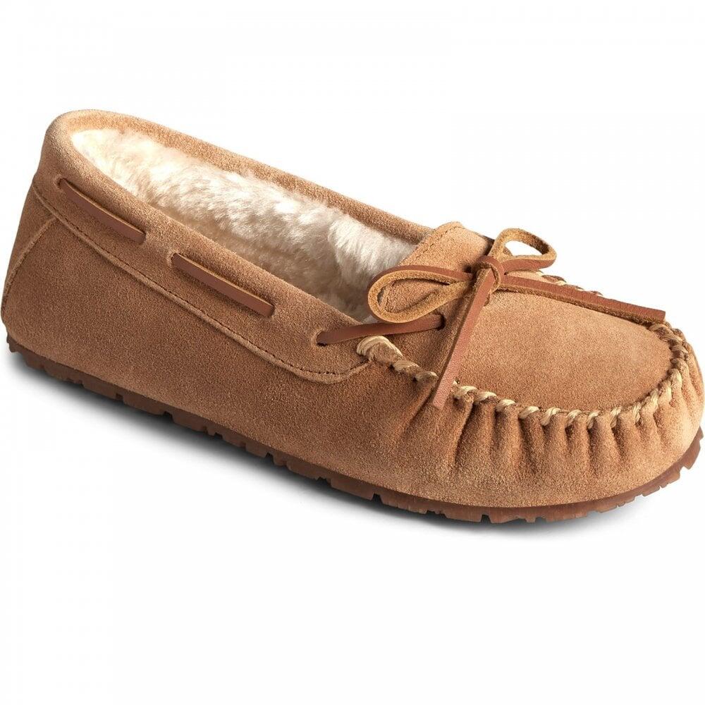 Sperry Reina Cinnamon Womens Moccasin Slippers COL: Cinnamon