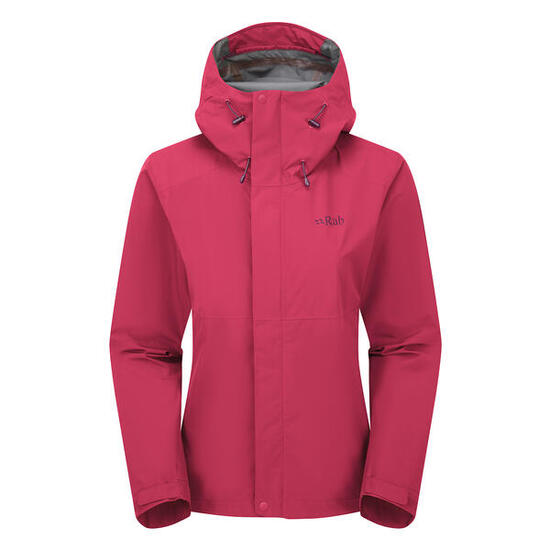 Kurtka przeciwdeszczowa damska Rab Women's Downpour Jacket z kapturem