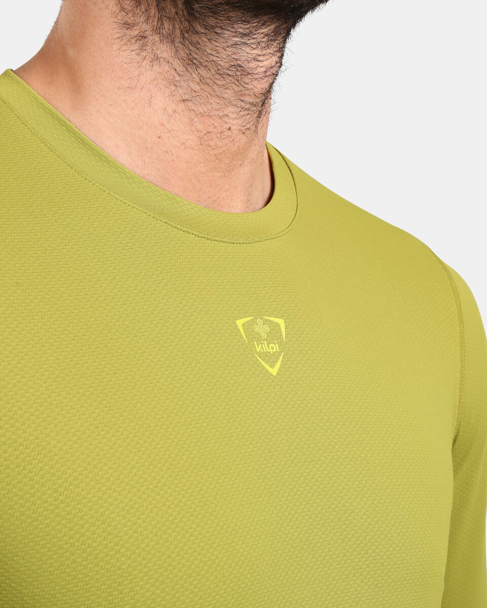 Camiseta manga larga de running y senderismo SPOLETO-M hombre KILPI Verde 4/6