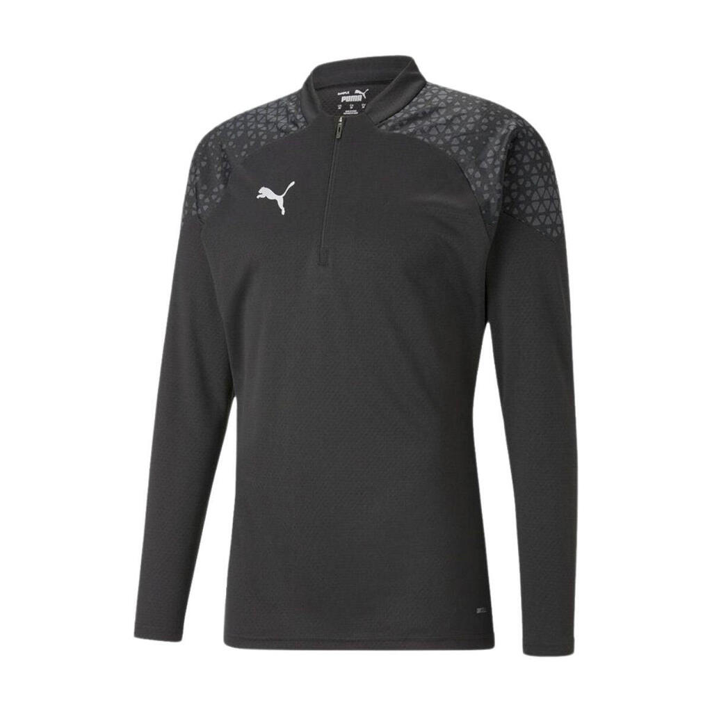 Blouse Puma Teamcup 14 Zip Sweatshirt, Black, Men