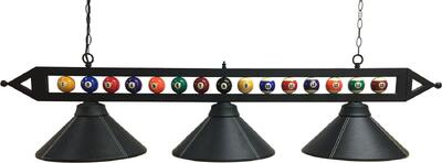 Lexor trio poolballs met 3 lederen kappen - armatuur pool- & carambolebiljart