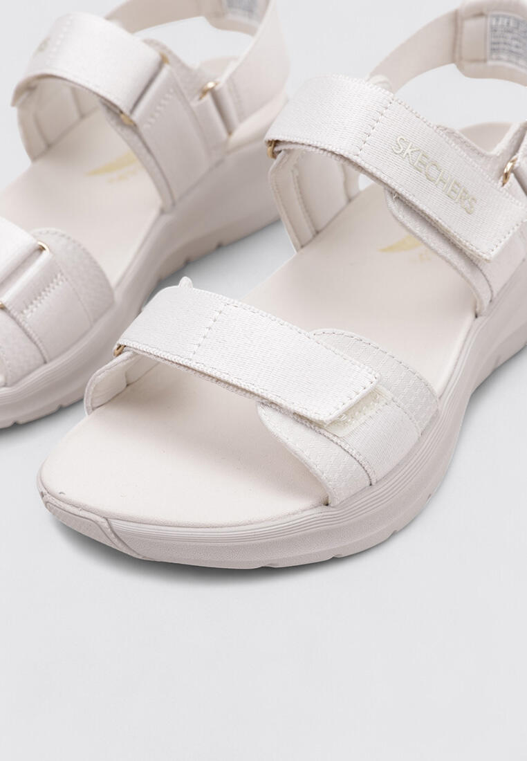 Sandali Bassi Donna Skechers  Beige 3/5