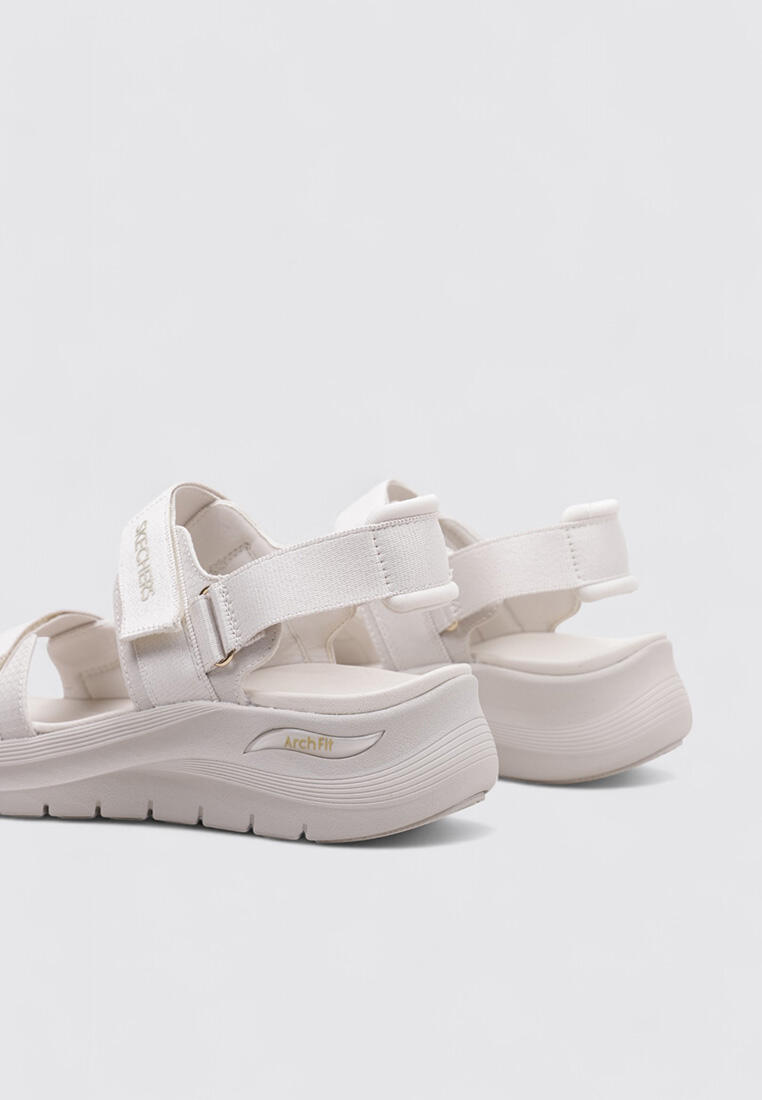 Sandali Bassi Donna Skechers  Beige 4/5