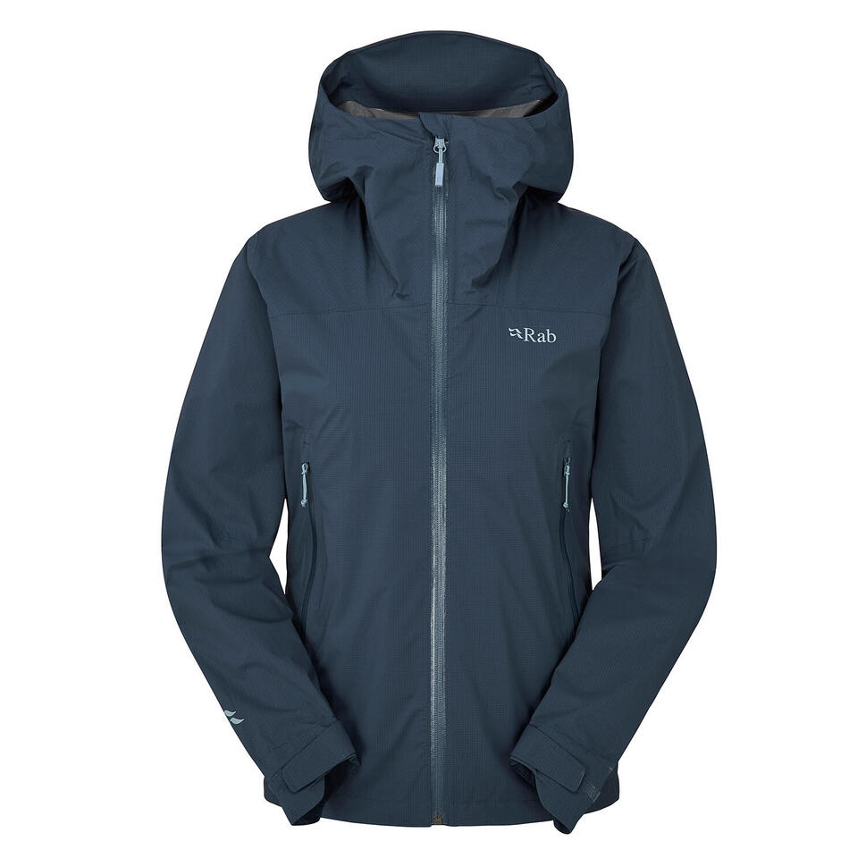 Kurtka przeciwdeszczowa damska Rab Women's Downpour Light Jacket z kapturem