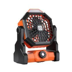Ventilateur Rechargeable Outdoor Inuitz avec Lumière et Batterie pour Camping