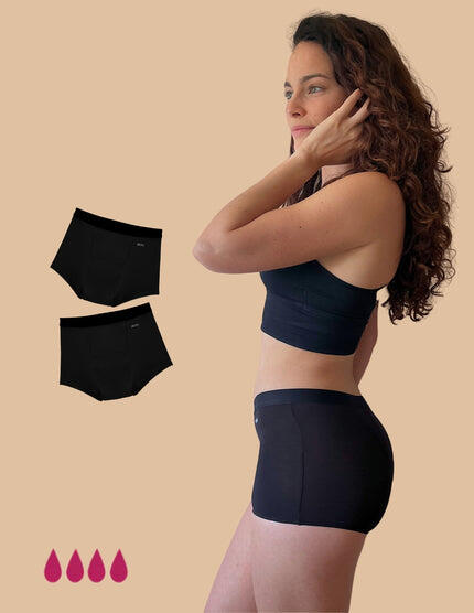 ANAISSA Set- 2-Amélie menstruatieshort met zware vloed