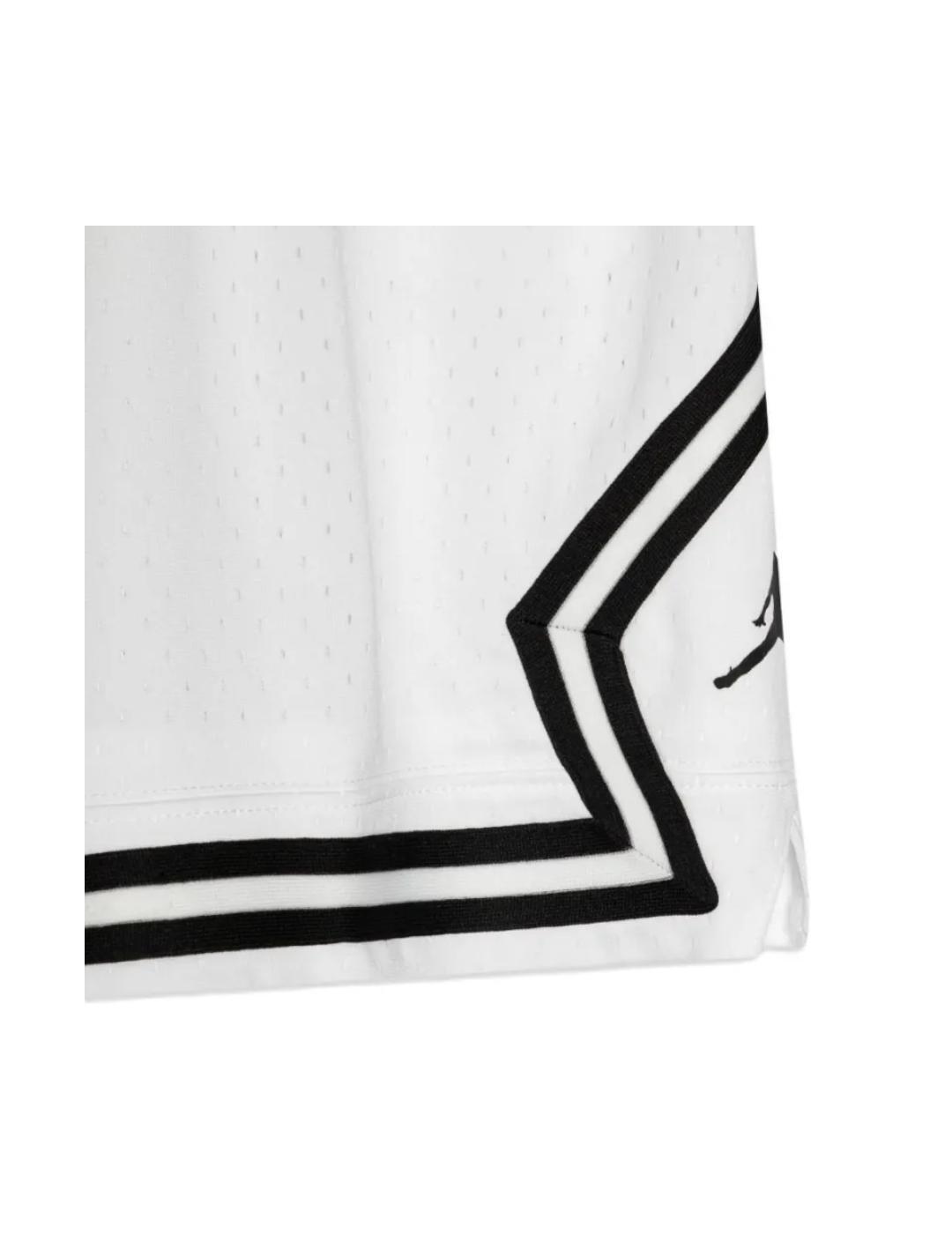 Pantaloncino ragazzo jordan sport diamond - bianco 3/4