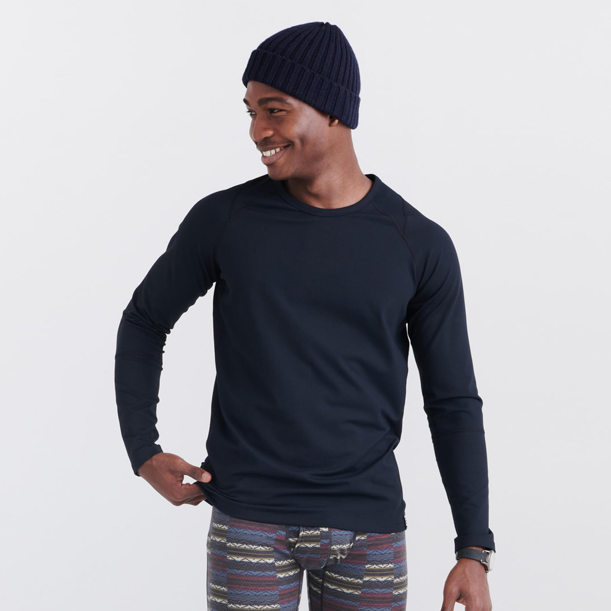 SAXX Men's Roast Master 185gsm Long Sleeve Crew Neck Base Layer 3/6