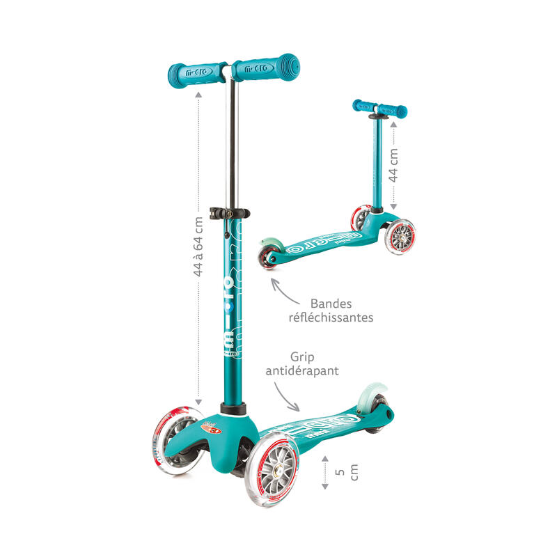 Trottinette 3 roues Mini  Deluxe  Marine LED