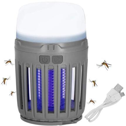 Lampa owadobójcza UV turystyczna 3w1 na komary, muchy, ćmy na biwak, kemping