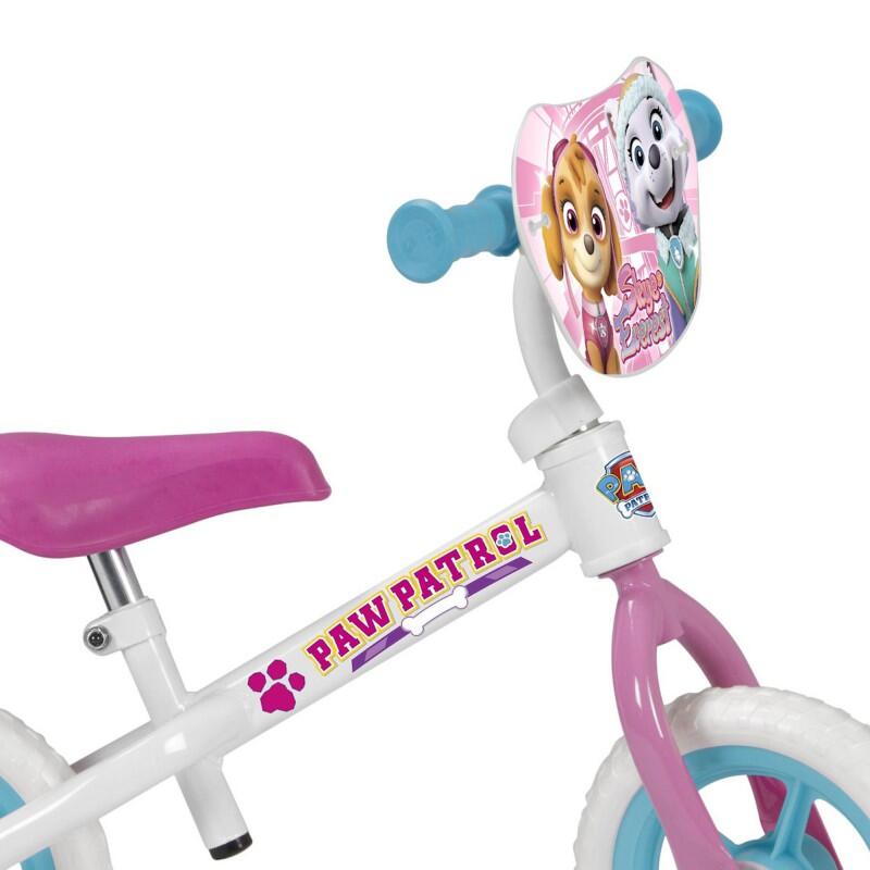 Bicicleta Rider 10" Patrulha Canina Branca Rosa Infantil 2/3