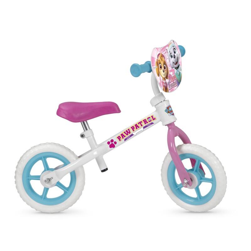 Bicicleta rider 10" patrulha canina branca rosa infantil