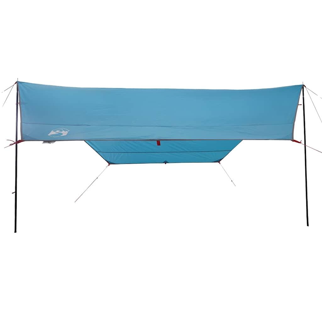 Toldo camping VidaXL 430x380x210 cm impermeable azul 5/7