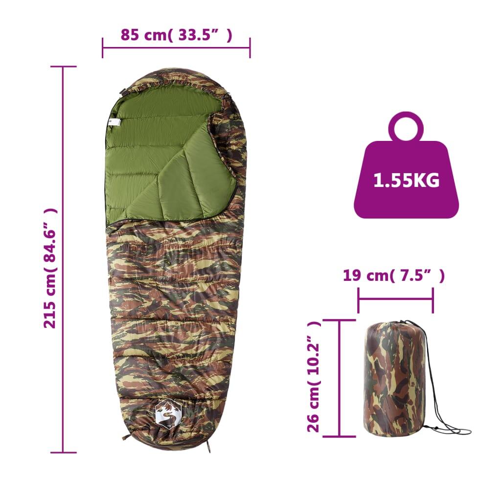 Vidaxl Sac de Couchage Mummy pour Adultes - 3 Saisons Camping 5/6