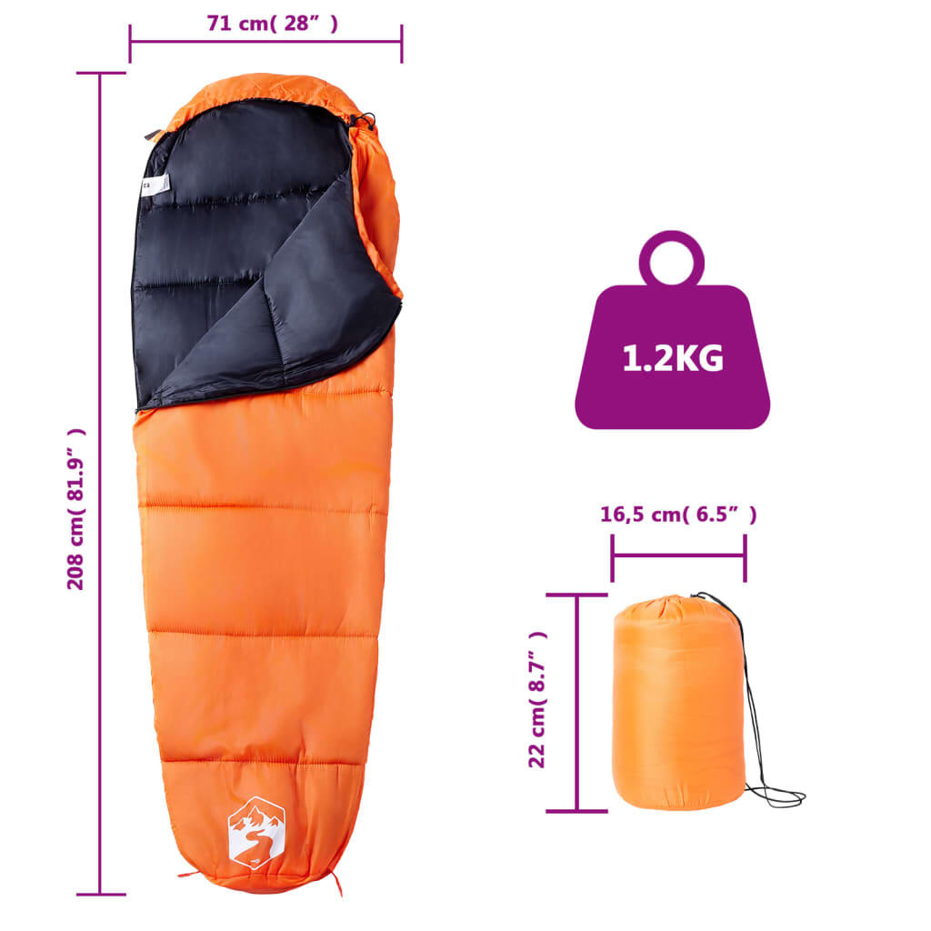 Saco de dormir tipo momia de camping para adultos 3 estaciones 5/6