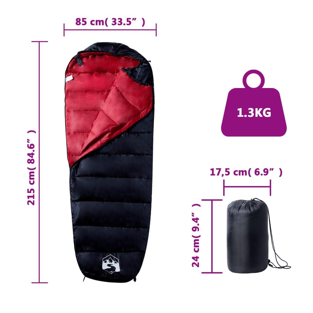 Sac de couchage momie VidaXL pour adultes 3 saisons 5/6
