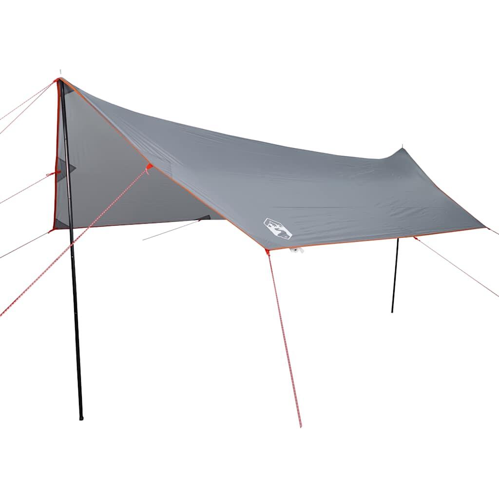 Wasserdichter Camping-Baldachin 460x305x210 cm in Grau und Orange 2/7