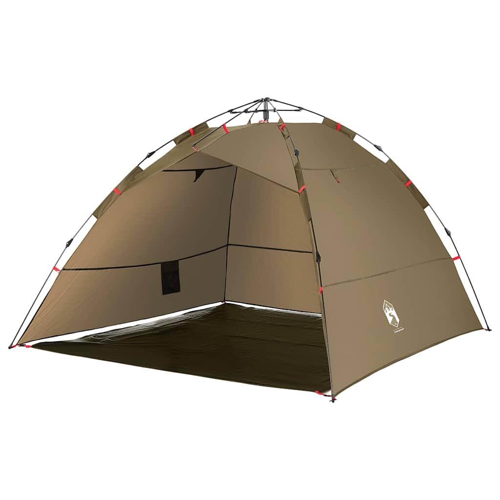 Tente de pêche VidaXL 4 personnes à ouverture rapide olive 4/7