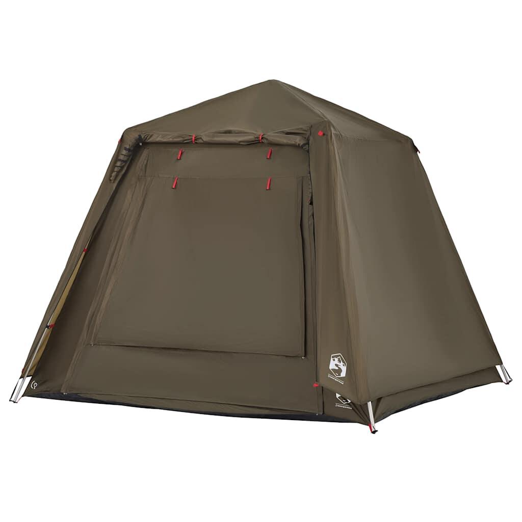 Tente de pêche VidaXL 4 personnes montage rapide olive 4/7