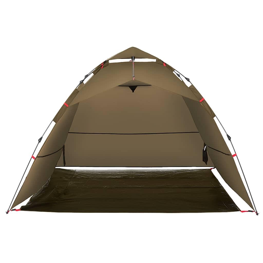 Tente de pêche VidaXL 4 personnes à ouverture rapide olive 6/7
