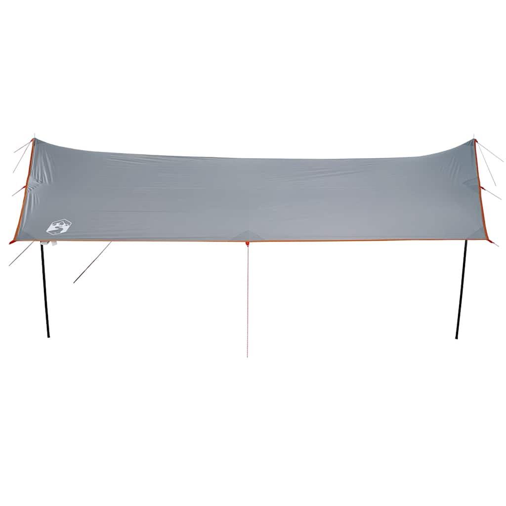 Wasserdichter Camping-Baldachin 460x305x210 cm in Grau und Orange 5/7