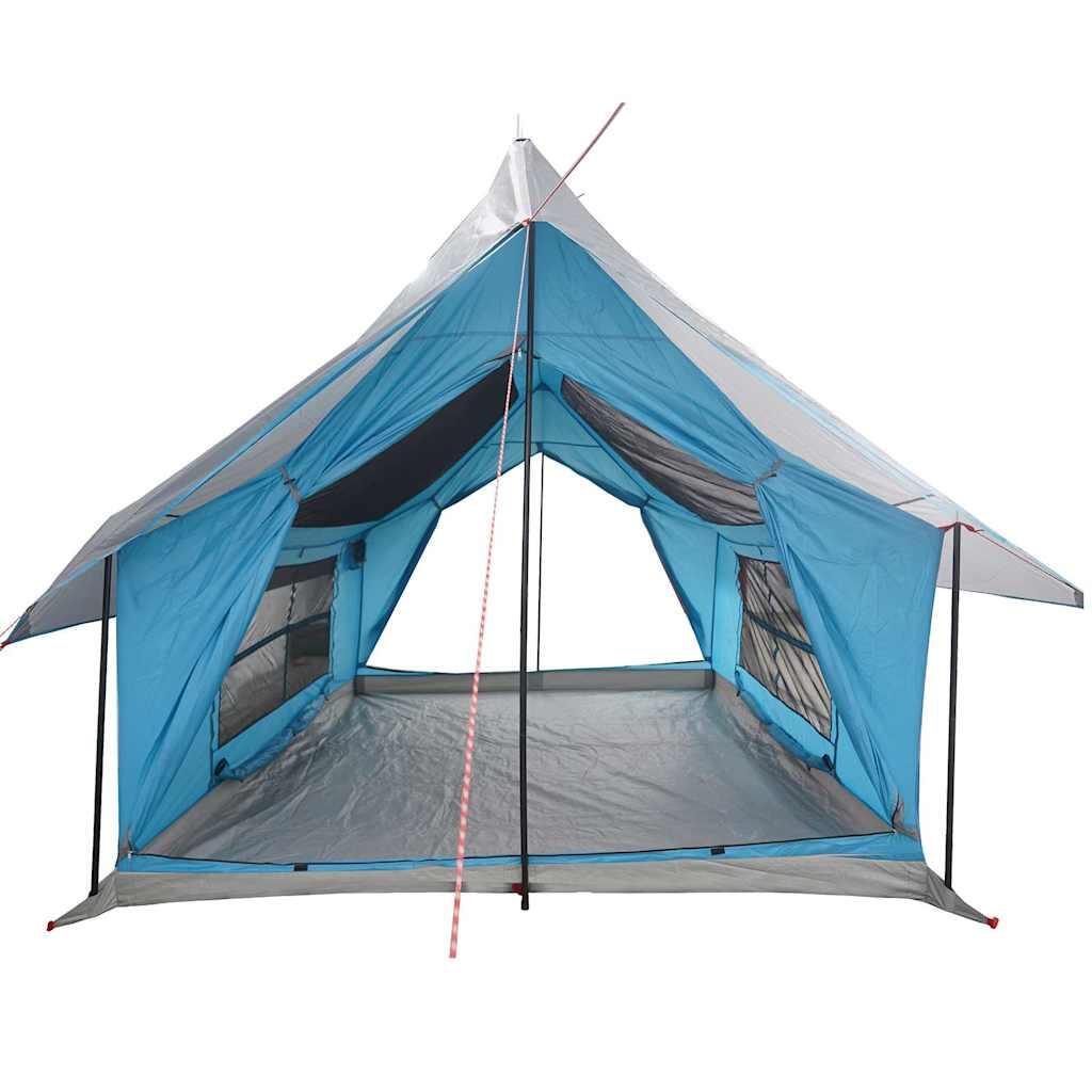 Tente Étanche 5 Personnes en Bleu pour les Campeurs Aventuriers 6/7