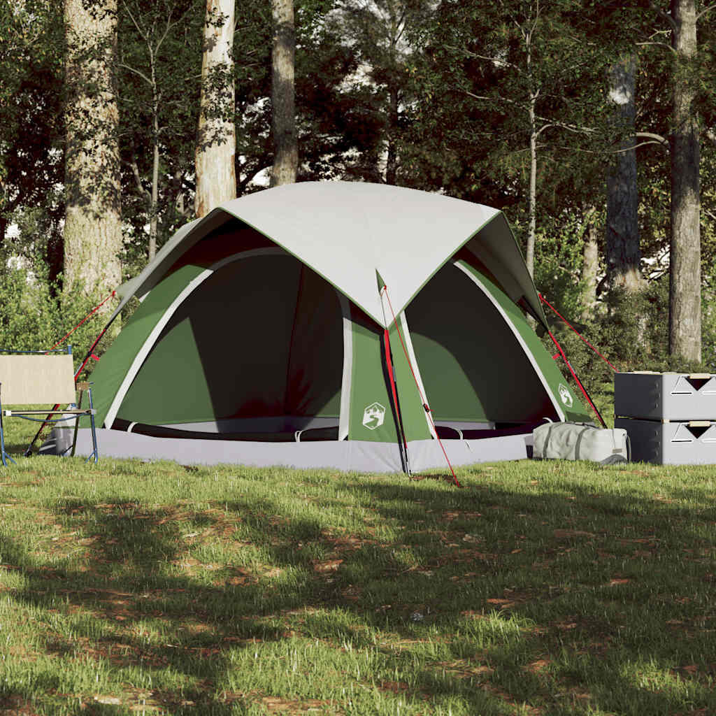 Tente VidaXL 4 personnes imperméable verte 4/7