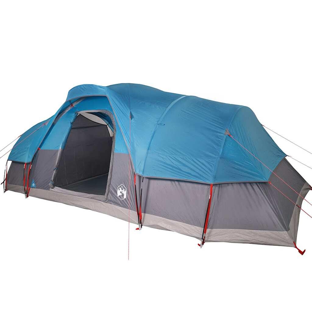 Tente dôme vidaxl 11 personnes bleue 5/7