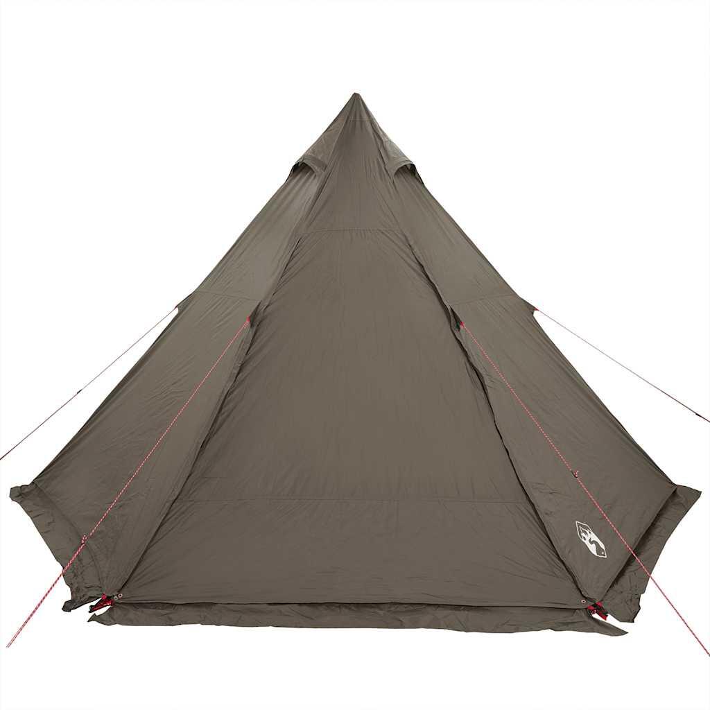 Tente tipi VidaXL 6 personnes imperméable marron 6/7