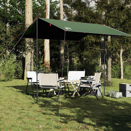 Auvent de Camping Étanche 300x294 cm en Vert