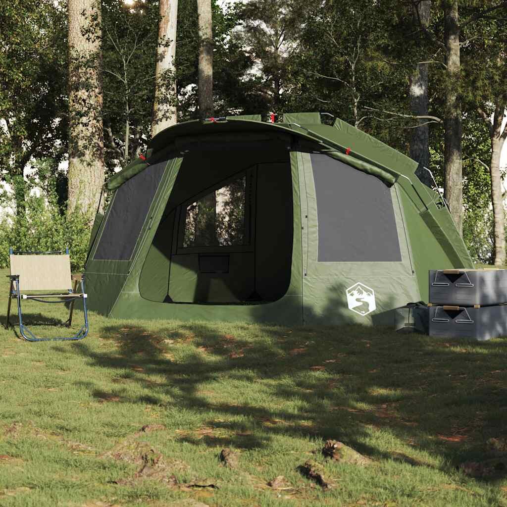 Tenda da pesca VidaXL 5 persone, impermeabile, verde oliva 4/7
