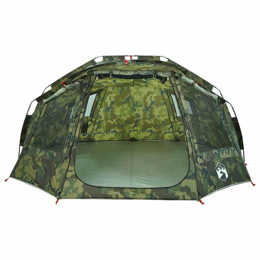 VidaXL Tenda da pesca 5 persone impermeabile camouflage 6/7