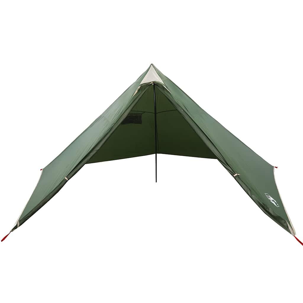 VidaXL Tente Tipi Familiale pour 7 Personnes - Étanche Verte 5/7