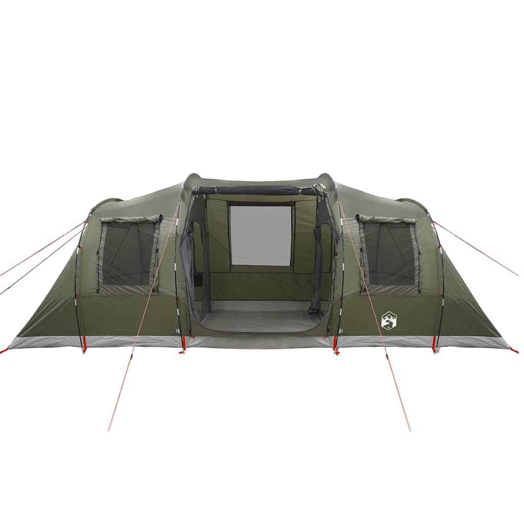 Tienda de túnel Vidaxl para 4 personas - Impermeable Verde Oliva 6/7