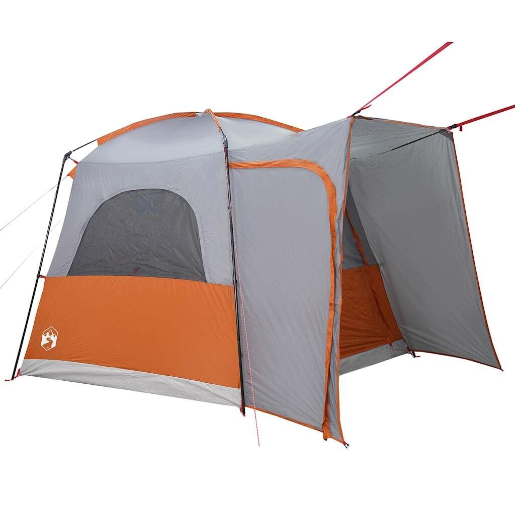 Vidaxl Carpa para 4 Personas Impermeable en Gris y Naranja 5/7