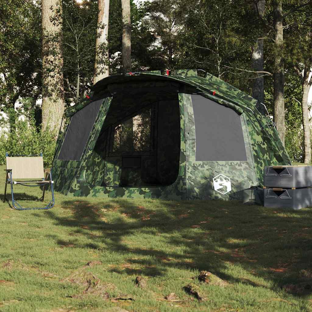 VidaXL Tenda da pesca 5 persone impermeabile camouflage 4/7