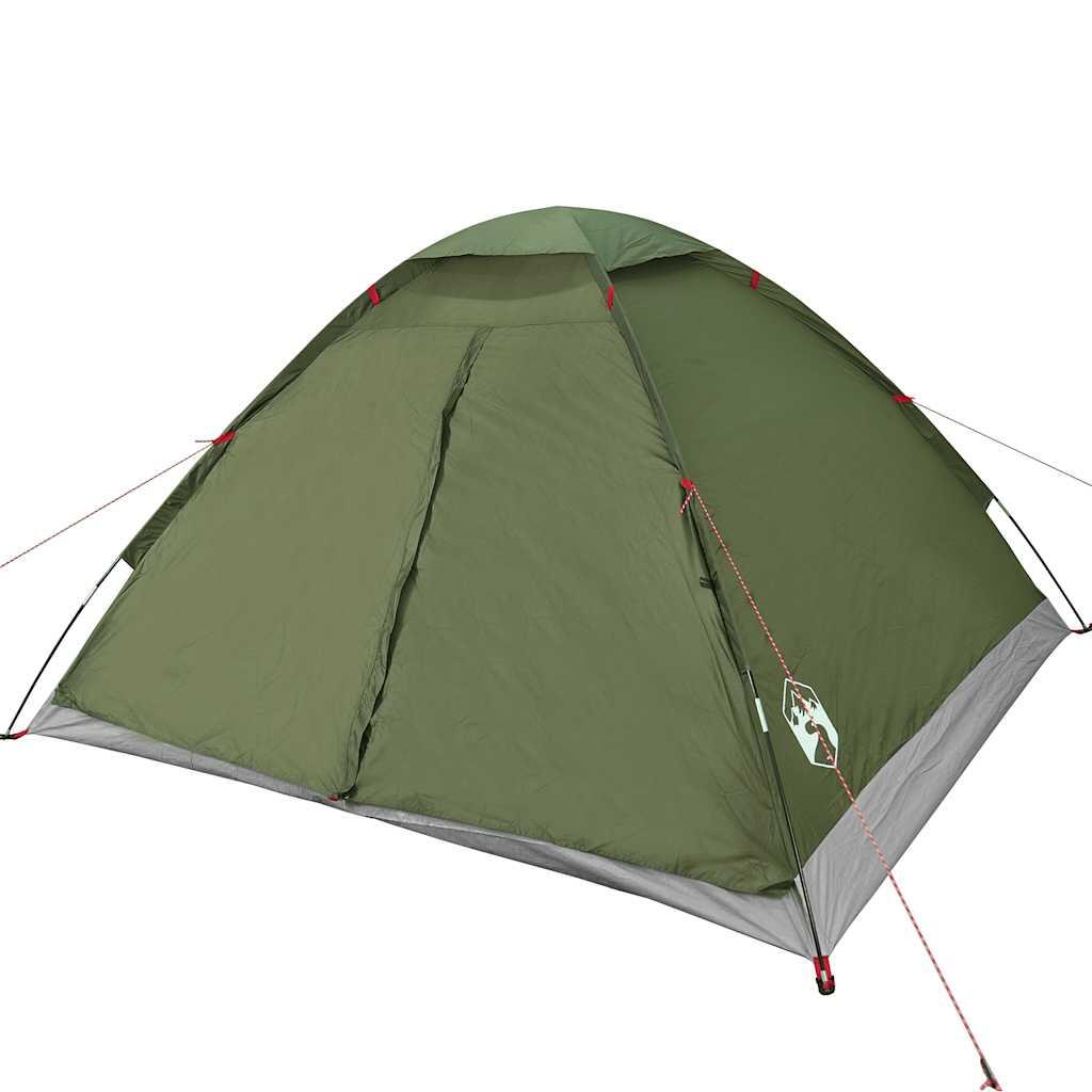 VidaXL Tenda a Cupola 4 Posti Impermeabile Verde Oliva. 5/7