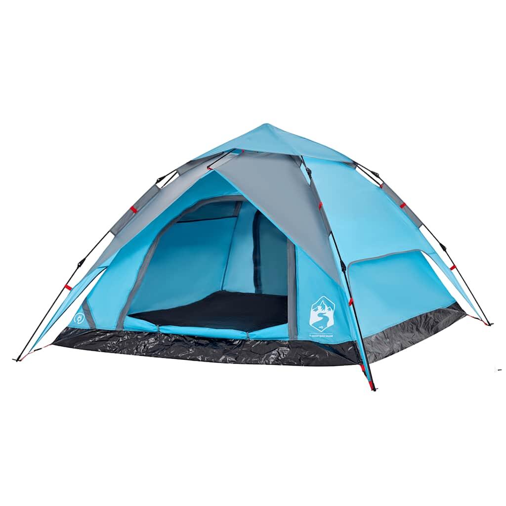VidaXL Tente Dôme 4 Personnes - Système de Montage Rapide, Bleu 4/7