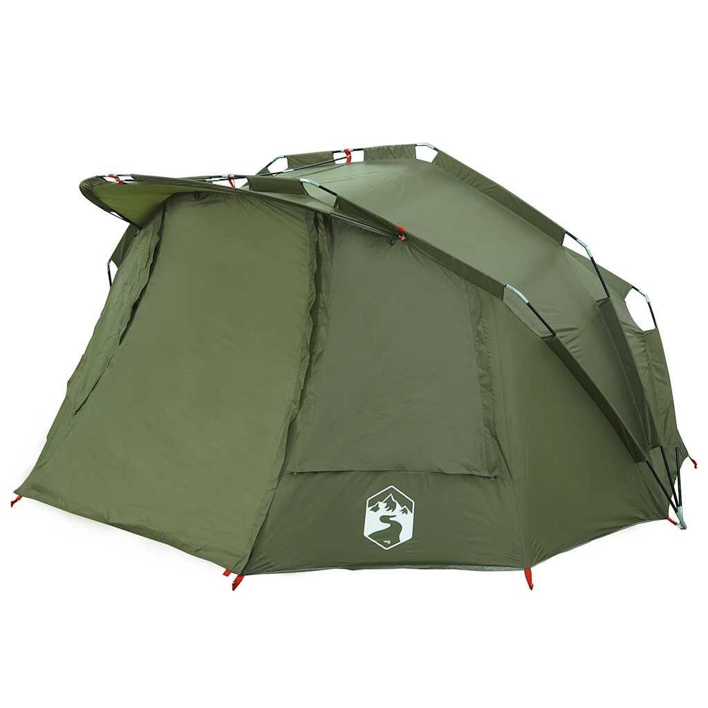 Tenda da pesca VidaXL 5 persone, impermeabile, verde oliva 5/7