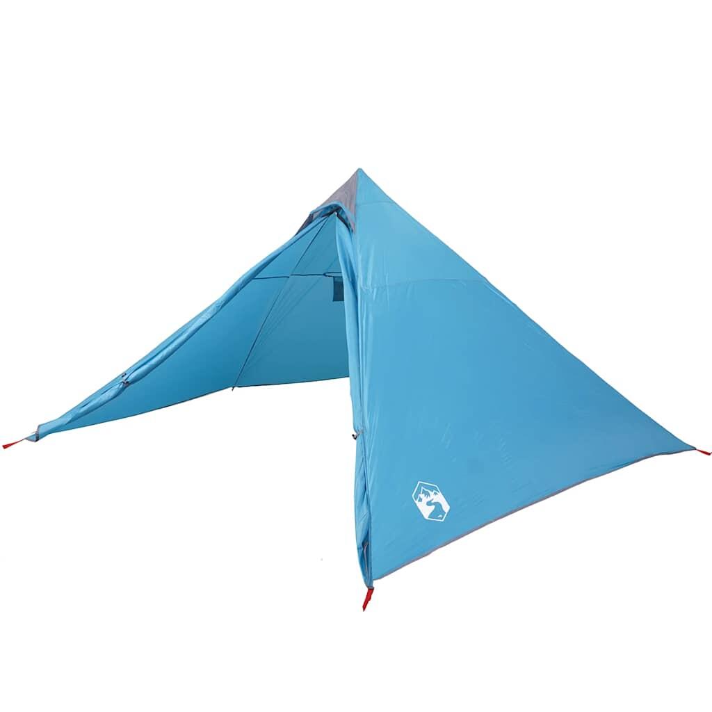 VidaXL 7-Person Waterproof Teepee Tent Blue 6/7
