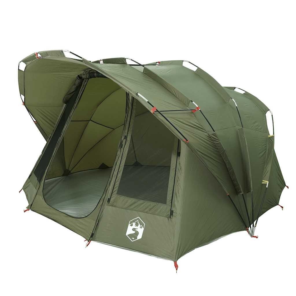 Tenda da pesca VidaXL impermeabile 5 persone - oliva 4/7