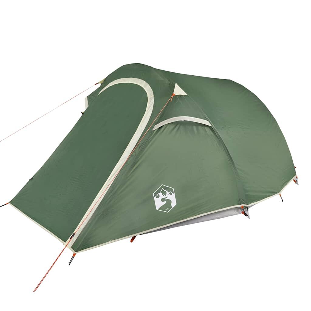 Tente tunnel VidaXL 3 personnes imperméable verte 5/7
