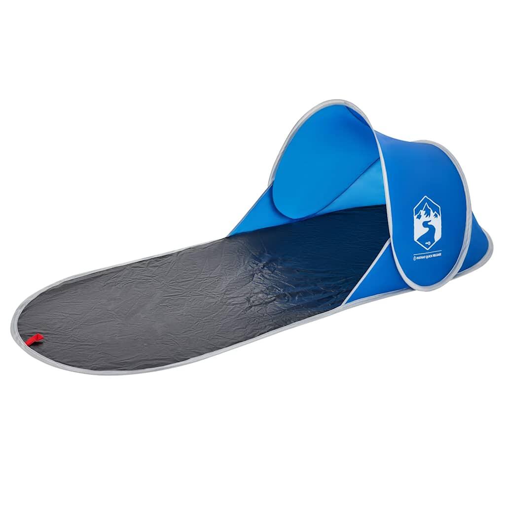 Vidaxl Strandzelt Pop-Up wasserdicht Azurblau 4/7