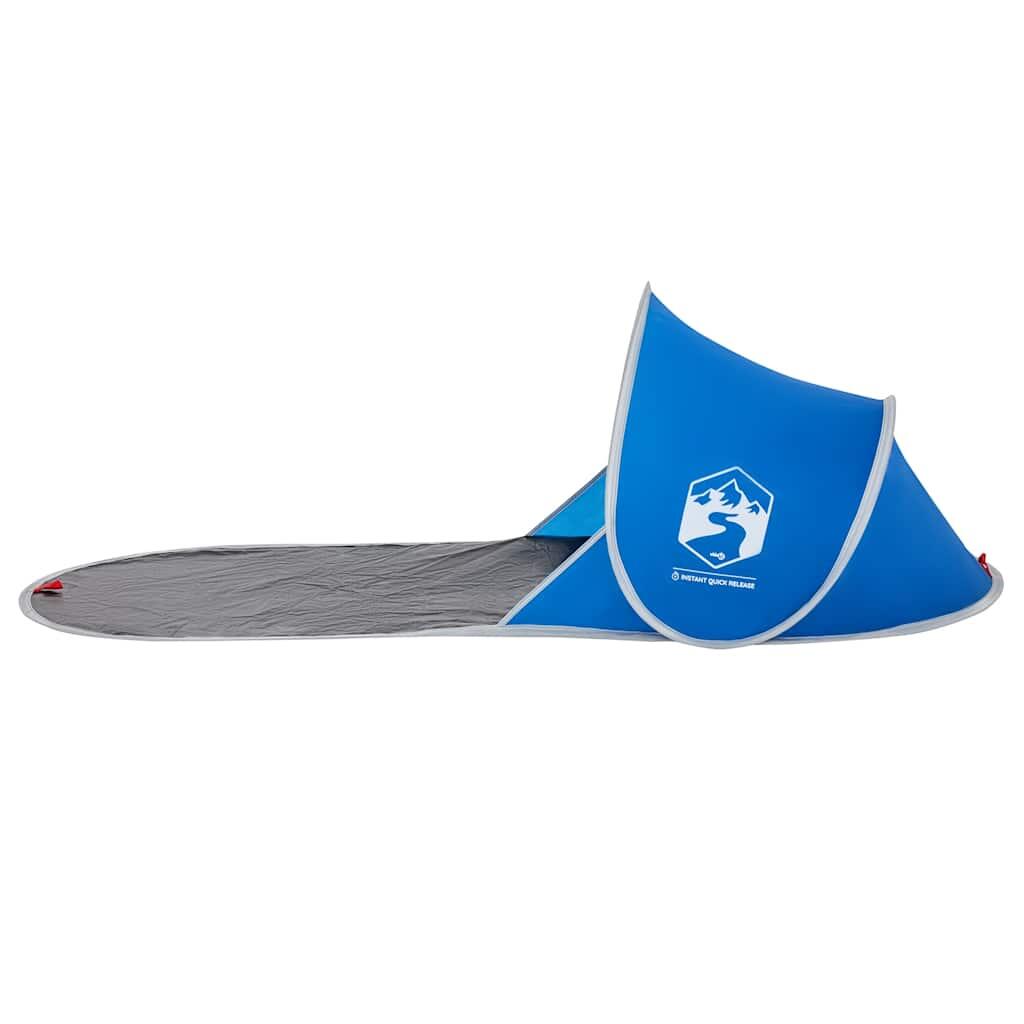 Vidaxl Strandzelt Pop-Up wasserdicht Azurblau 6/7