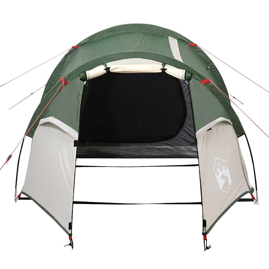 Tenda da campeggio vidaXL doppio tetto verde leggera 5/7