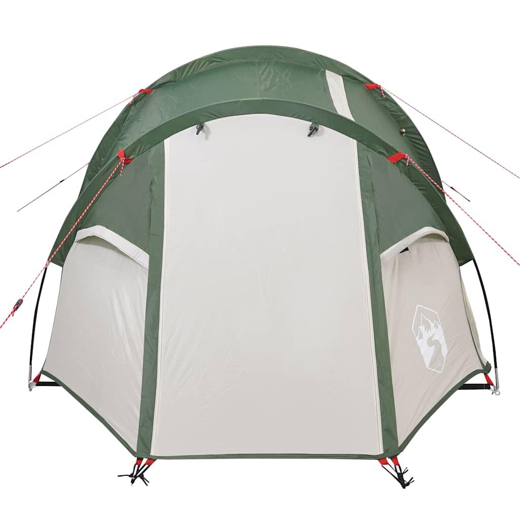 Tenda da campeggio vidaXL doppio tetto verde leggera 6/7