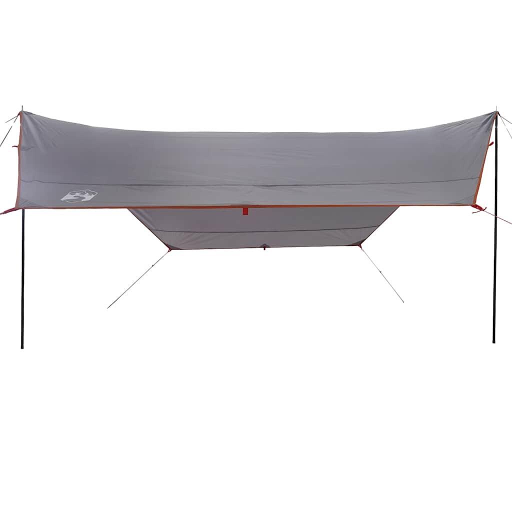 Vidaxl Toile de Camping Étanche 430x380x210 cm Gris et Orange 5/7
