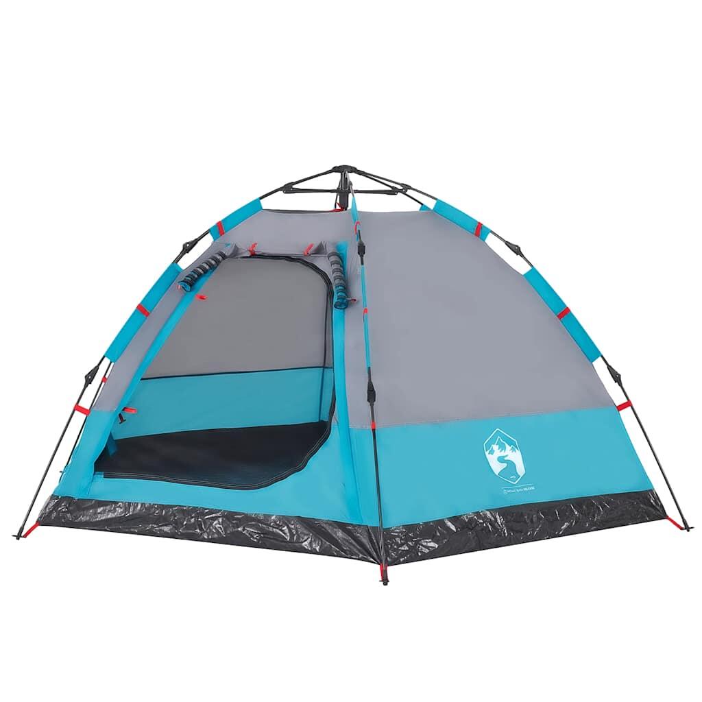 Vidaxl Tente de Camping 4 Personnes avec Système de Libération Rapide - Bleu 5/7