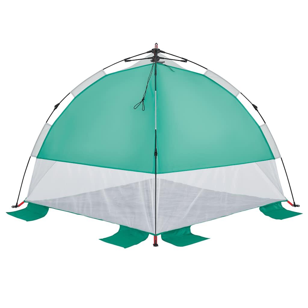 Tente de plage VidaXL imperméable ouverture rapide 205x200 cm vert mer 6/7